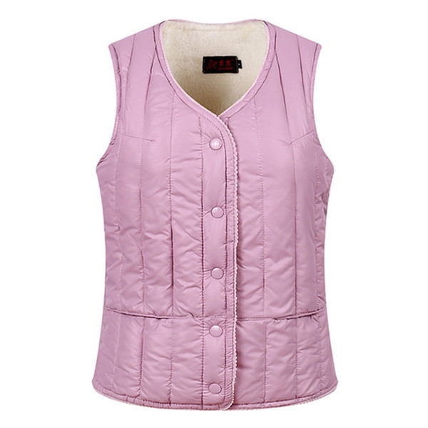 Alkalmi mellény gombokkal és spitz nyakkivágással több színben