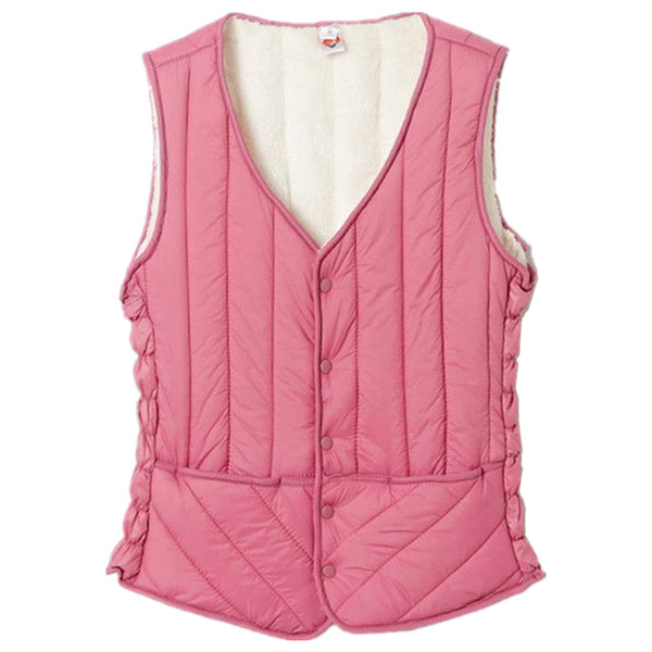 Alkalmi női mellény gombokkal és V-nyakkal