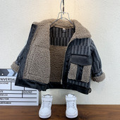 Új modell gyerekkabát meleg béléssel és zsebekkel