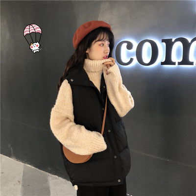 Lai taskutega puuvillane vest talveks