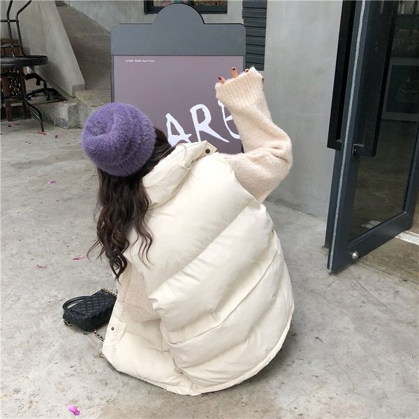 Lai taskutega puuvillane vest talveks