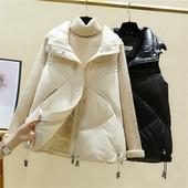 Kerge puuvillane vest luku ja lipsudega