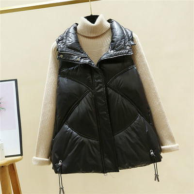 Kerge puuvillane vest luku ja lipsudega