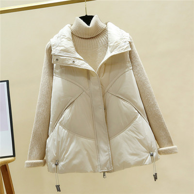 Kerge puuvillane vest luku ja lipsudega