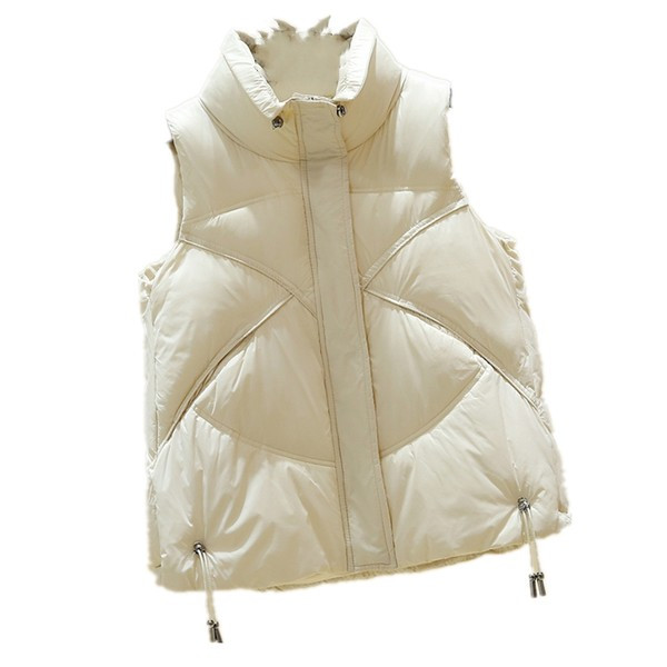 Kerge puuvillane vest luku ja lipsudega