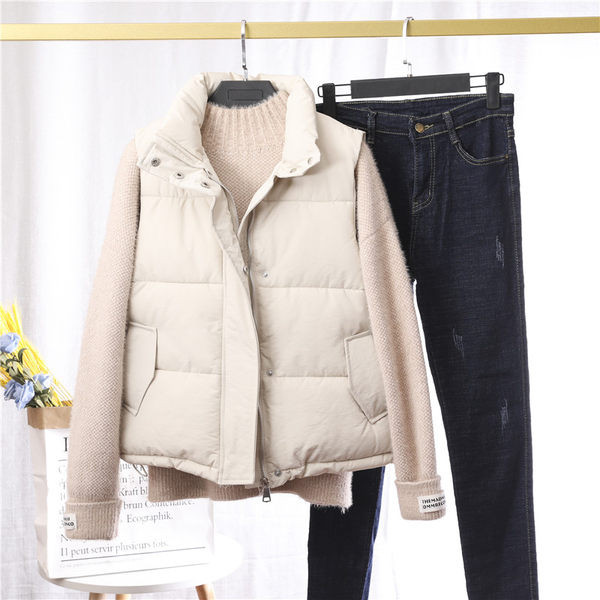 Sport és hétköznapi női mellény gombokkal