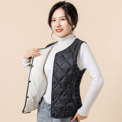 Testre szabott pamutmellény gombokkal és meleg béléssel