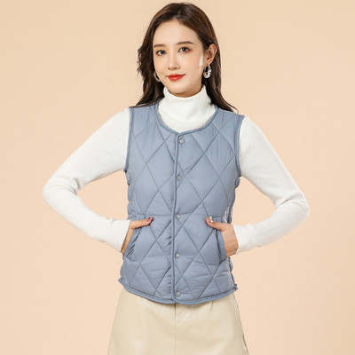 Testre szabott pamutmellény gombokkal és meleg béléssel