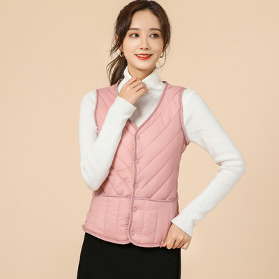 Testre szabott pamutmellény gombokkal és meleg béléssel