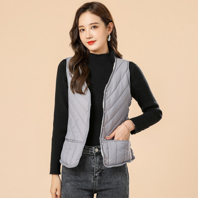 Testre szabott pamutmellény gombokkal és meleg béléssel