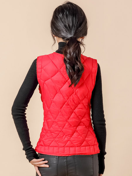 Testre szabott pamutmellény gombokkal és meleg béléssel