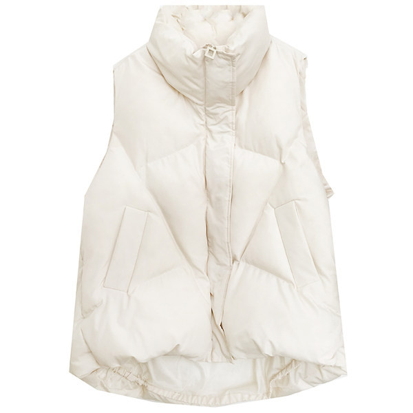 Plata veste ar augstu apkakli un pogām