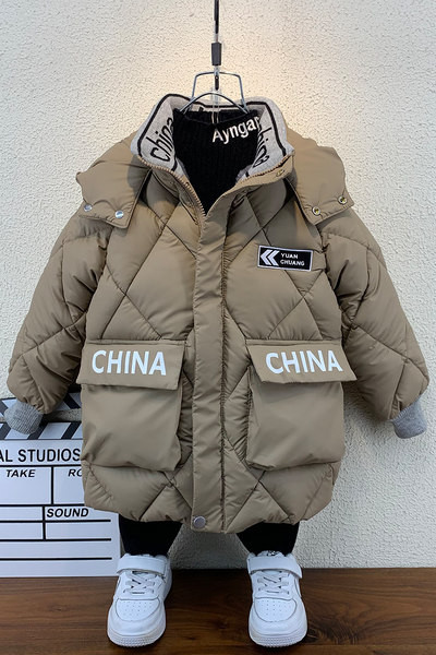 Νέο μοντέλο παιδικό καπιτονέ χειμωνιάτικο μπουφάν με κουκούλα