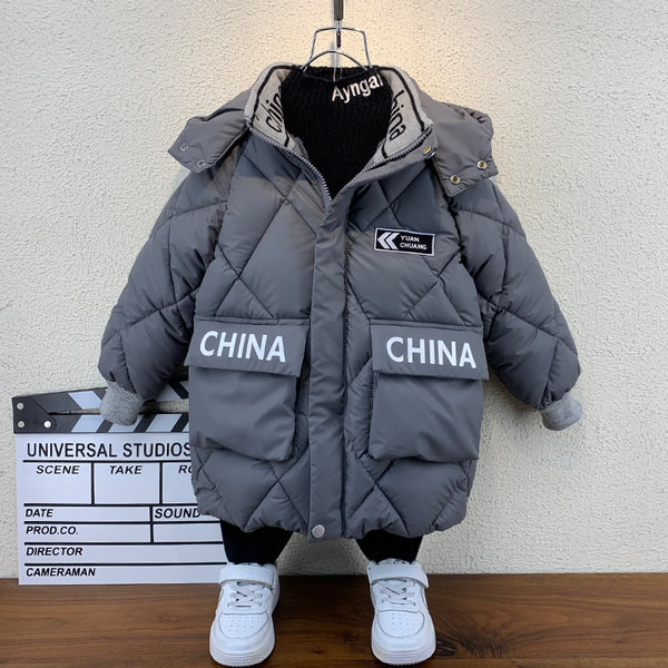 Νέο μοντέλο παιδικό καπιτονέ χειμωνιάτικο μπουφάν με κουκούλα
