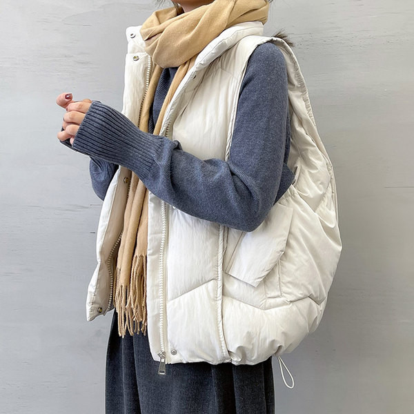 Naiste puuvillasest vestist lai lukuga mudel