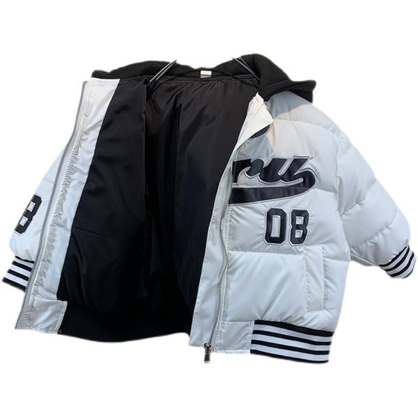 Gyermek téli kabát kapucnis fiúknak többféle színben