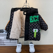 Meleg bélésű gyerekkabát fiúknak