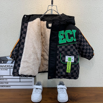 Meleg bélésű gyerekkabát fiúknak