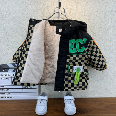 Meleg bélésű gyerekkabát fiúknak