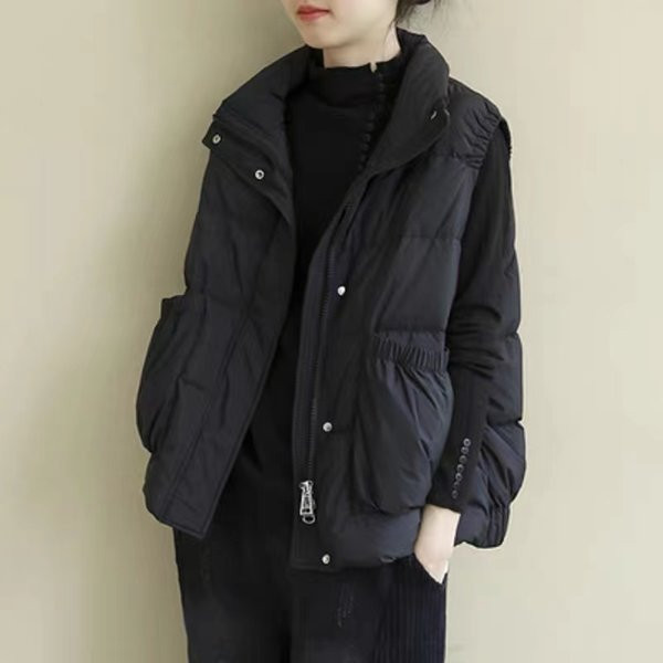 Γυναικείο γιλέκο με τσέπες - κατάλληλο για το χειμώνα