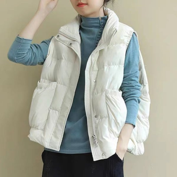 Γυναικείο γιλέκο με τσέπες - κατάλληλο για το χειμώνα