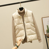 Őszi-téli vastag női mellény cipzárral