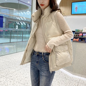 Új modell mellény magas gallérral és zsebekkel