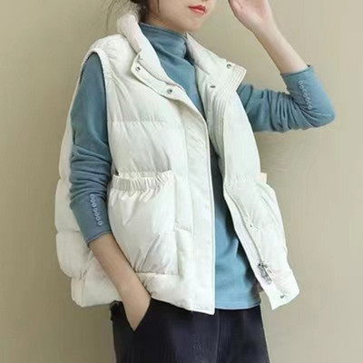 Βαμβακερό γιλέκο φθινοπώρου-χειμώνα με φερμουάρ