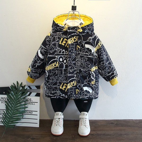 Παιδικό μπουφάν με κουκούλα και απαλή φόδρα