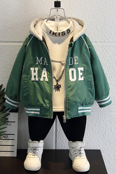 Dječja tekstilna bejzbol jakna sa natpisom