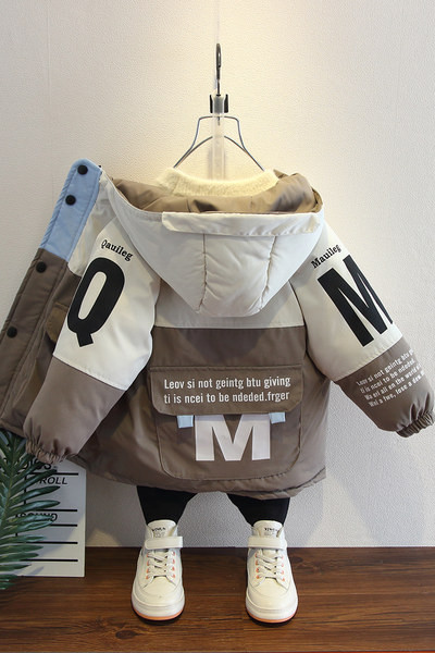 Talvine kapuutsiga lastejope poistele - kahte värvi