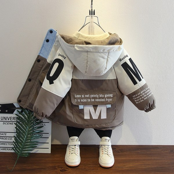 Talvine kapuutsiga lastejope poistele - kahte värvi