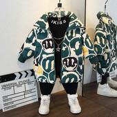 Elegantna dječja jakna za dječake s printom