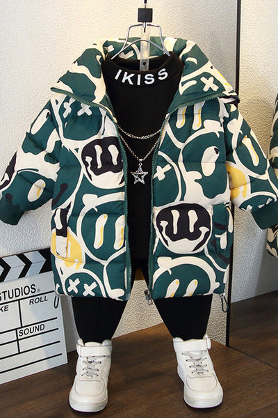 Elegantna dječja jakna za dječake s printom