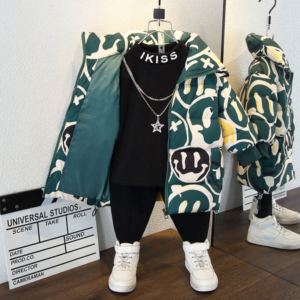 Elegantna dječja jakna za dječake s printom