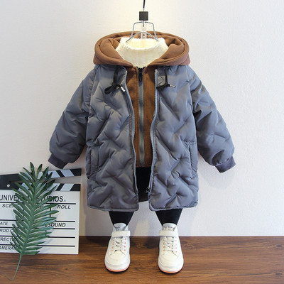 Kapuutsi ja lukuga talvine lastejope - poistele