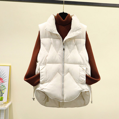 Női mellény zsebekkel és cipzárral három színben