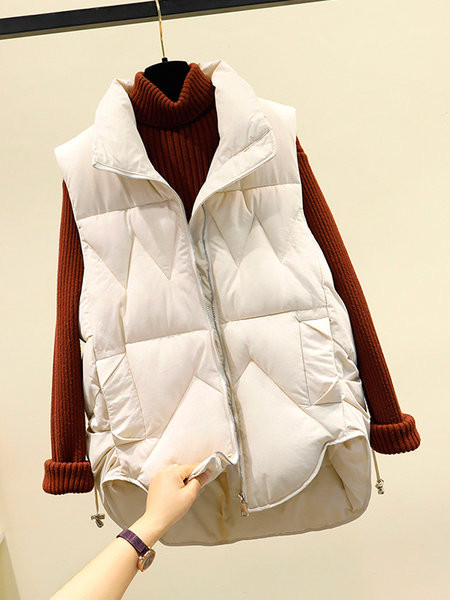 Női mellény zsebekkel és cipzárral három színben