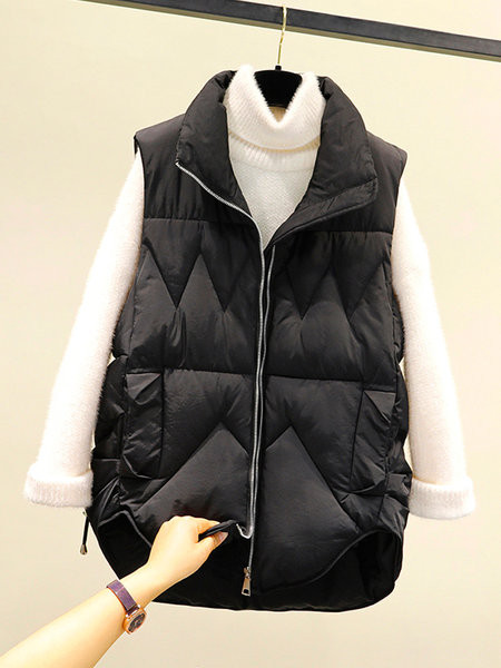 Női mellény zsebekkel és cipzárral három színben