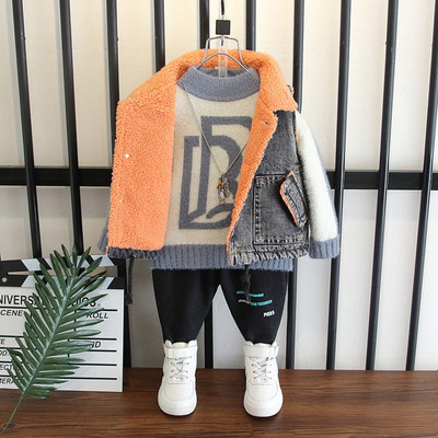 Új modell gyerek farmer dzseki - puha béléssel