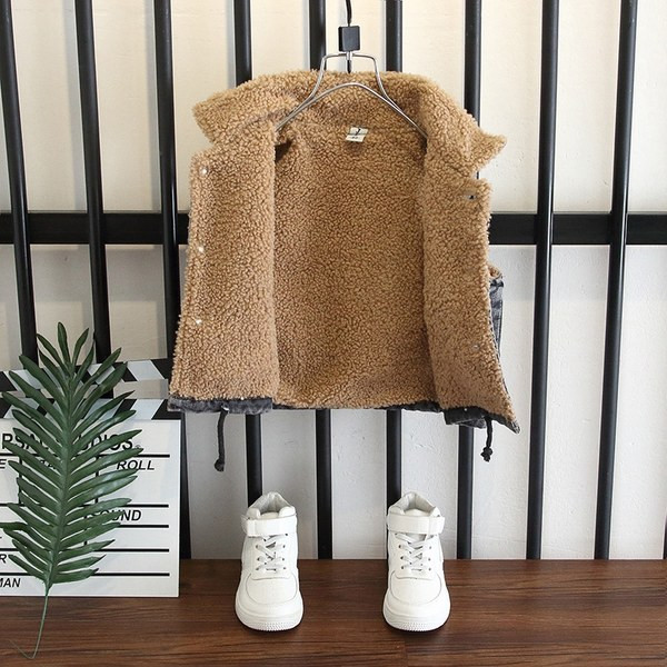 Új modell gyerek farmer dzseki - puha béléssel