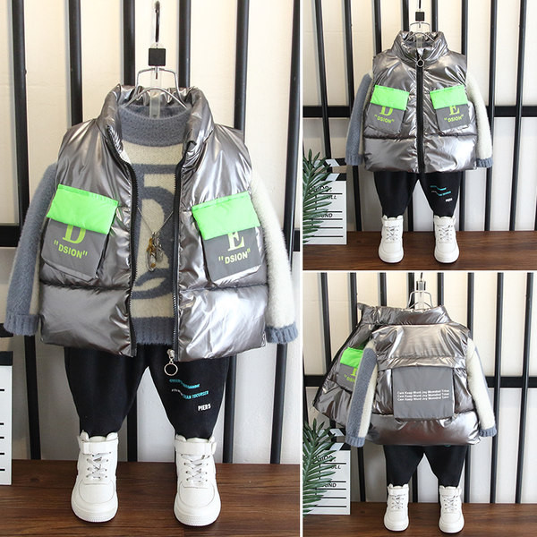 Modern gyerekmellény zsebekkel