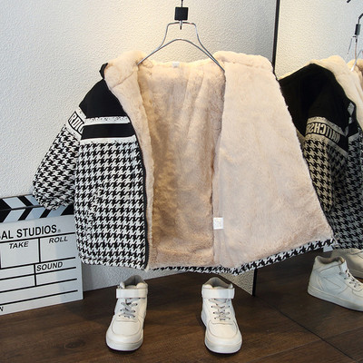 Zimska jakna sa debelom postavom za dječake sa natpisom