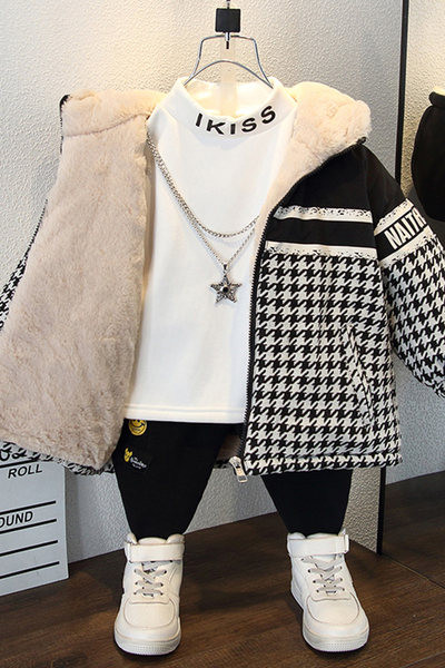 Zimska jakna sa debelom postavom za dječake sa natpisom