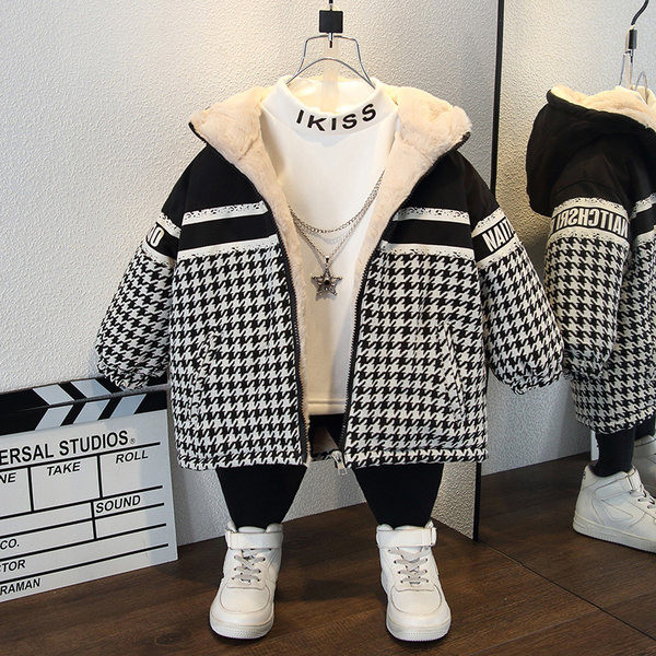 Zimska jakna sa debelom postavom za dječake sa natpisom