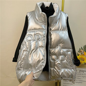 Fényes hatású őszi-téli mellény