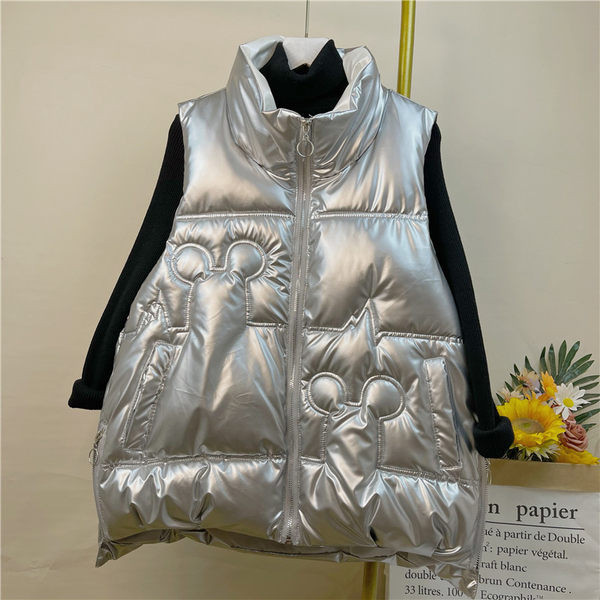 Fényes hatású őszi-téli mellény