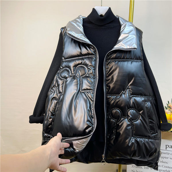 Fényes hatású őszi-téli mellény