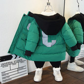 Modern gyerekdzseki kapucnis sima modell fiúknak