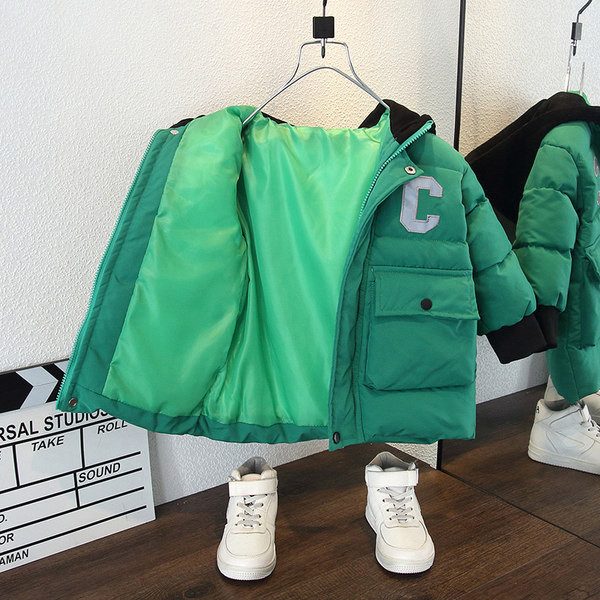 Modern gyerekdzseki kapucnis sima modell fiúknak